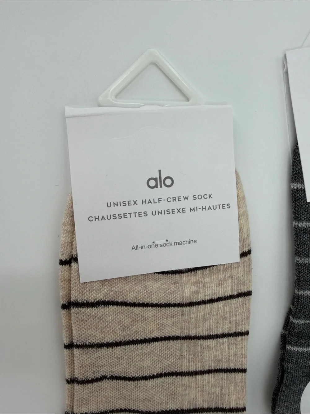 ALO Yoga Striped Cozy Half Crew Socks - Assorted Colors 5 Pairs